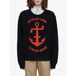 NWT Gucci Heavy Cotton Jersey Sweatshirt W/anchor Size XXL